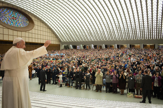 Sabato 20 Dicembre. APG23 in udienza privata da Papa Francesco